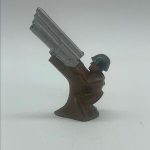 Barclay Toy Soldier B141 Shooting Triple Barreled Gun Cast Helmet Dimemstore